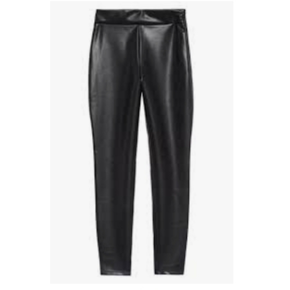 Leigh High Waist Fuax Leather Leggings - Picture 1 of 3